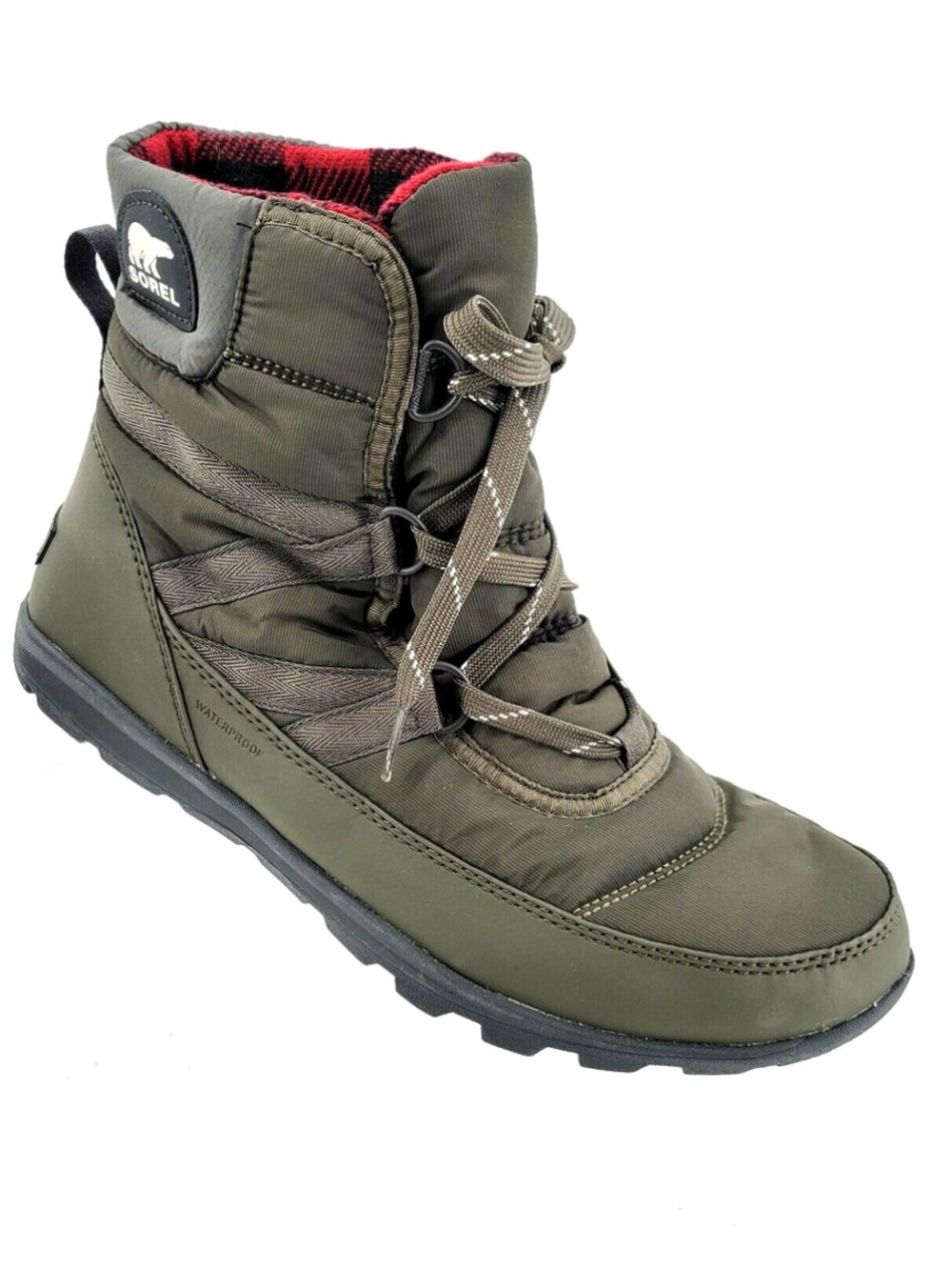Sorel Women's Whitney Short Lace Waterproof Alpine Tundra Winter Boots Size 8.5